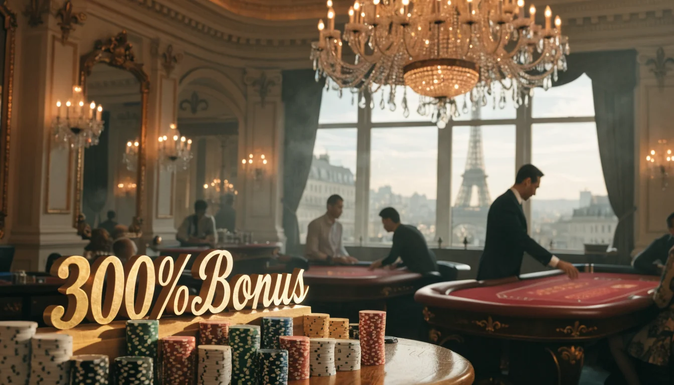 Casino avec bonus 300 % en France : fonctionnement